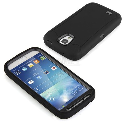 Shock Dirt Dust Proof Skin Case Cover For Samsung Galaxy S4 SIV I9500 Black