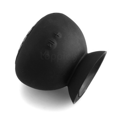 Mini Bluetooth Speaker Waterproof Hand Free Mic USB Mushroom Suction Black