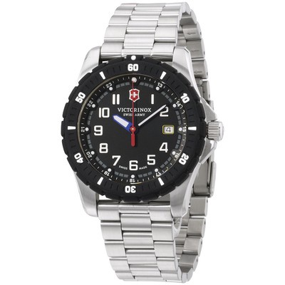 Victorinox Swiss Army Black Dial Stainless Steel Men's Watch 241675