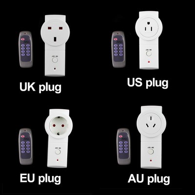 Wireless Remote Control Socket Electric AC Power Outlet Switch US UK EU AU Plug