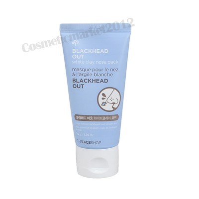 THE FACE SHOP Blackhead Black Head Out White Clay Nose Pack 50g Free gifts