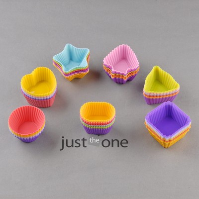6 PCS Set Soft Silicone Cake Chocolate Ice Cupcake  Baking Cups Molds DIY Tools