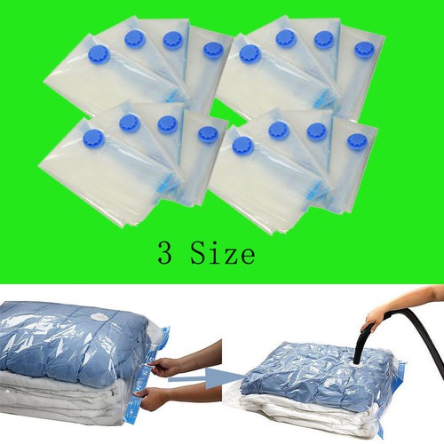 Vacuum storage bag Space Saver Storage Vacuum Seal Compressed Organizer 3 Size