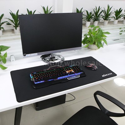900*400*3mm XL Large Plain Black Extended Rubber Speed Gaming Mouse Pad Mat
