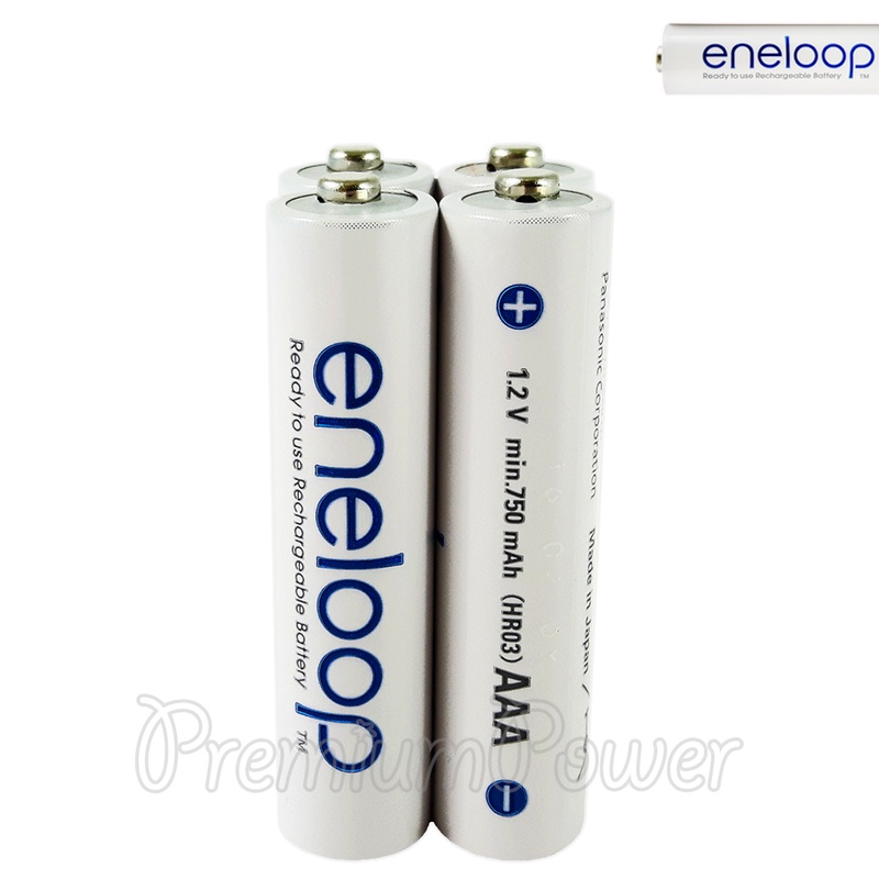 4 x Panasonic Eneloop AAA batteries 750mAh Rechargeable Accu Ni-MH HR03 Phones