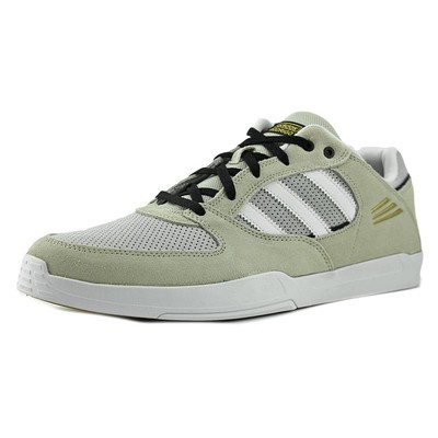 Adidas Tribute ADV Men  Round Toe Leather Gray Sneakers NWOB