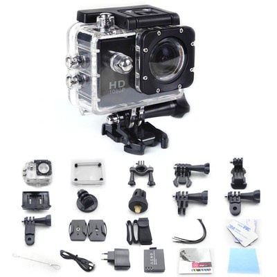 Black SJ4000 Camera 1080P HD Helmet Sports 12MP DVR Car Bicycle waterproof  E