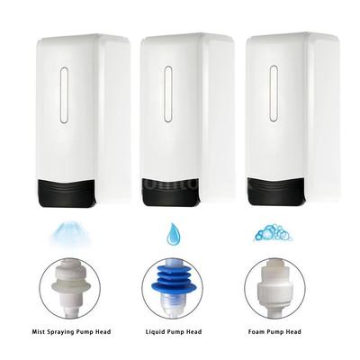 1000ml Wall Mounted Manual Soap Dispenser Foam / Liquid / Spray Sanitizer D7F5