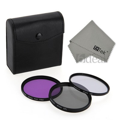 67mm CPL FLD UV Optical Glass Filter Kit for Canon /Nikon 18-135mm Camera Lens