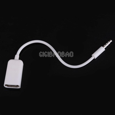 #gib USB Female to AUX 3.5mm Male Jack Plug Audio Converter Adapter Data Cable