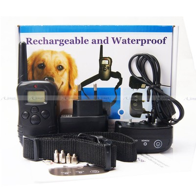 Rechargeable / Completely Waterproof Remote Dog training Shock Vibration collar