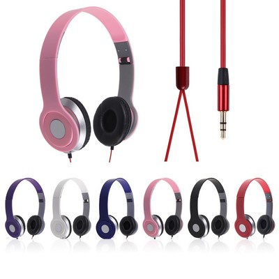 3.5mm Stereo Headphone Earphone Headset For Mobile Cell Phone Laptop PC Tablet