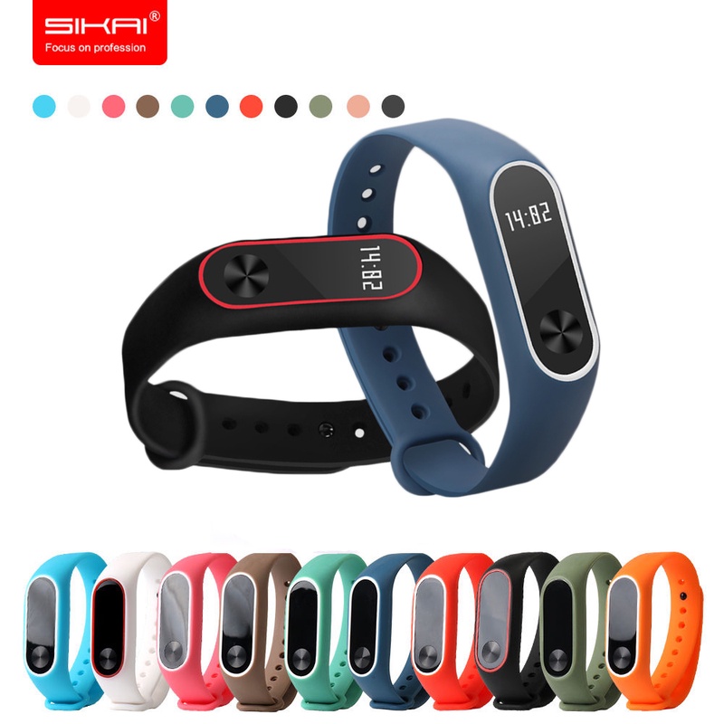 Original Silicon Wrist Strap WristBand Bracelet Replacement for XIAOMI MI Band 2