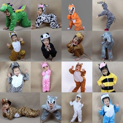 Children Kids Halloween Cartoon Animal Costume Costumes Jumpsuit for Boy Girl