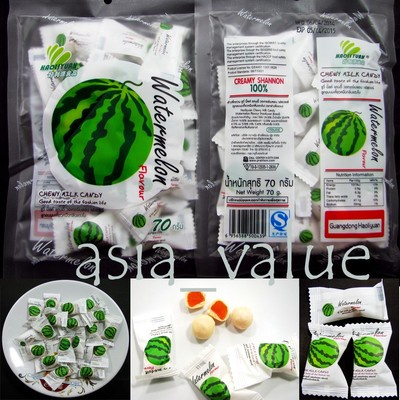 Water melon Candy 70g. Chewy Milk Fruit Toffee Asian Thai Fruit Yummy Amazing