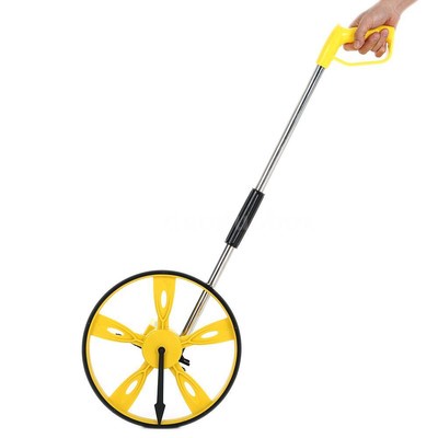 Practical 32cm Folding Distance Measuring Wheel Surveying Counter 99999.9m F7G8