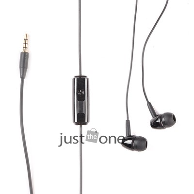 Hot BLK Wired Earphone with Mic f LG P920 P970 P990 P500 P350 NEXUS 4 3.5mm