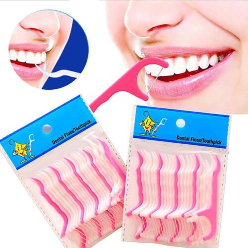 250pcs Dental Floss Flosser Picks Teeth Toothpicks Stick Oral Care Tooth Clean