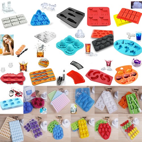 NEW Multi-Shape Jelly Pudding Chocolate Cake Ice Tray Mold Mould Cube Maker #N