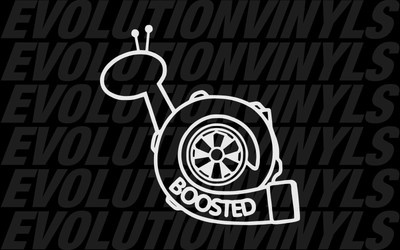 Boosted Snail Sticker Decal Boost Snail JDM Turbo Ill Fatlace Illmotion FCK EVO