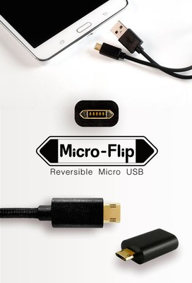 Micro-Flip Reversible Micro USB Adapter 8-pack