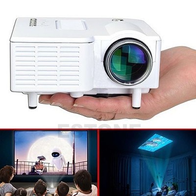 Mini 1080P HD Multimedia LED Projector Home Cinema Theater AV TV VGA HDMI USB SD