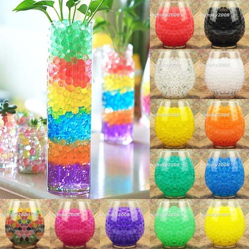 Colorful Water Plant Flower Jelly Crystal Soil Mud Hydro Gel Pearls Beads Balls