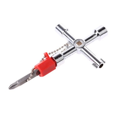 5 In 1 Universal Cross Key Square Triangle Train Electrical Cabinet Elevator Key