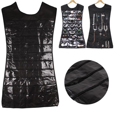 Dress Hanging Jewelry Brooch Bag Closet Display Organiser Holder Storage Pocket