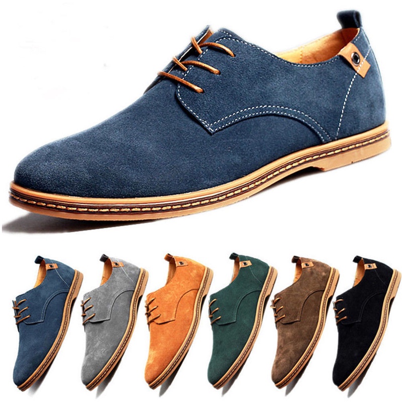 Multi Size Mens Suede Casual oxfords leather Shoes Business Dress Formal US 6-13