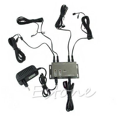 Infrared Remote Extender 8 Emitters 1 Receiver IR Repeater Hidden System Kit EU