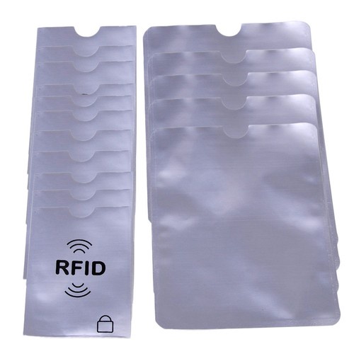 25 RFID Blocking Credit Card Sleeve Passport Case Protector Shield Holder Secure