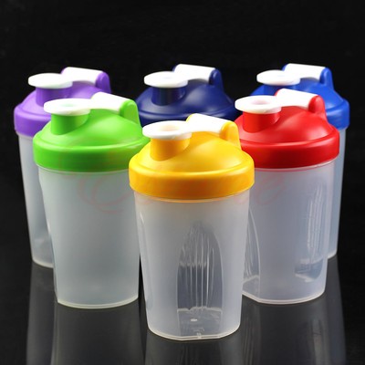 Workout Smart Shake Gym Protein Shaker Cup Blender Bottle With Whisk Ball HOT!