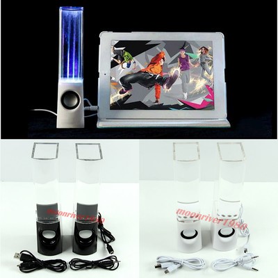 USB LED Dancing Water Show Music Fountain Light Computer Speakers For Laptop PC