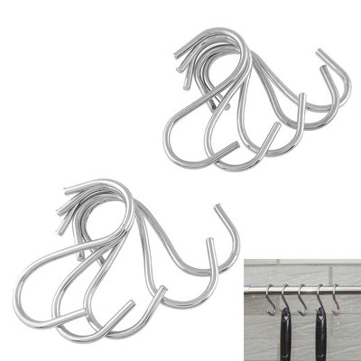 10pcs S-Shaped Hooks Room Hanger Clothes Hat Storage Holders Organizer Essential
