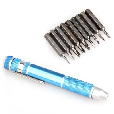 10 In 1 Pocket Screwdriver Bit Pen Torx Star Phillips Repair Tool Kit For Phone