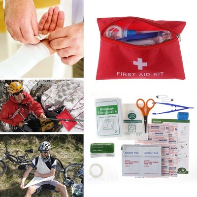 35pcs Home Sports Travel Medical Emergency Survival FIRST AID KIT Bag Treatment