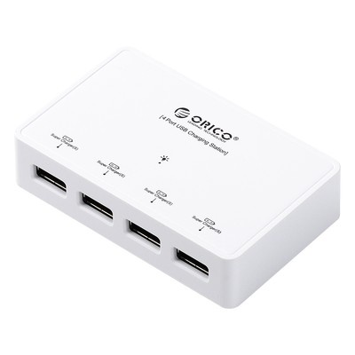 Orico DCP-4S 4 Port High Speed USB Charging Station for iPhone iPad Galaxy S5 WH