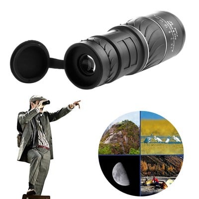 Black 30x52 Dual Focus Night Vision Monocular Camping Hiking Hunting Telescope