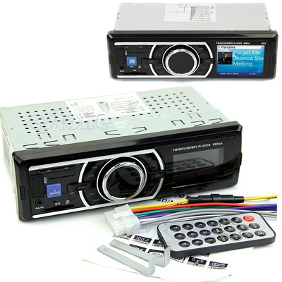 Car Audio Stereo In-Dash FM Aux Input Receiver w/ SD USB MP3 Radio Player Remote
