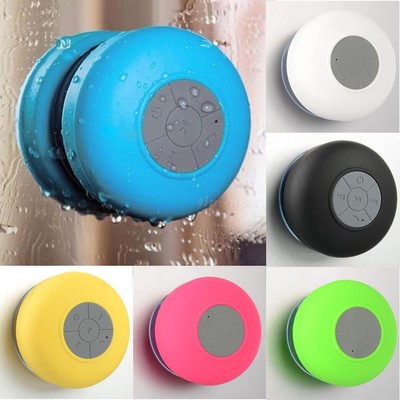 Mini Waterproof Wireless Bluetooth Handsfree Car Shower Home Mic Speaker TMPG