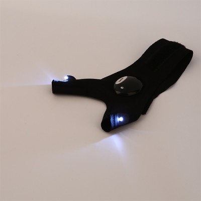 Survival Camping Hiking Sport Cycling Gloves LED Flashlight Torch Lamp JT