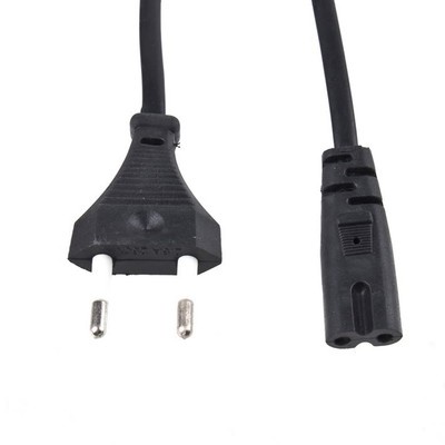 New EU 2-Prong Laptop Adapter Power Cord Cable Lead 2 Pin High Quality BU