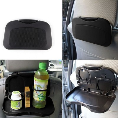 Folding Auto Car Back Seat Table Drink Food Cup Tray Holder Stand Desk PB