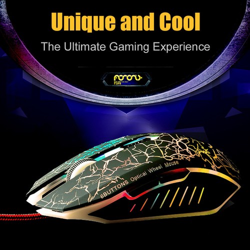 Sale! Optical 1000-2400 DPI  USB 2.0 Wired Professional Athletics Gaming Mouse