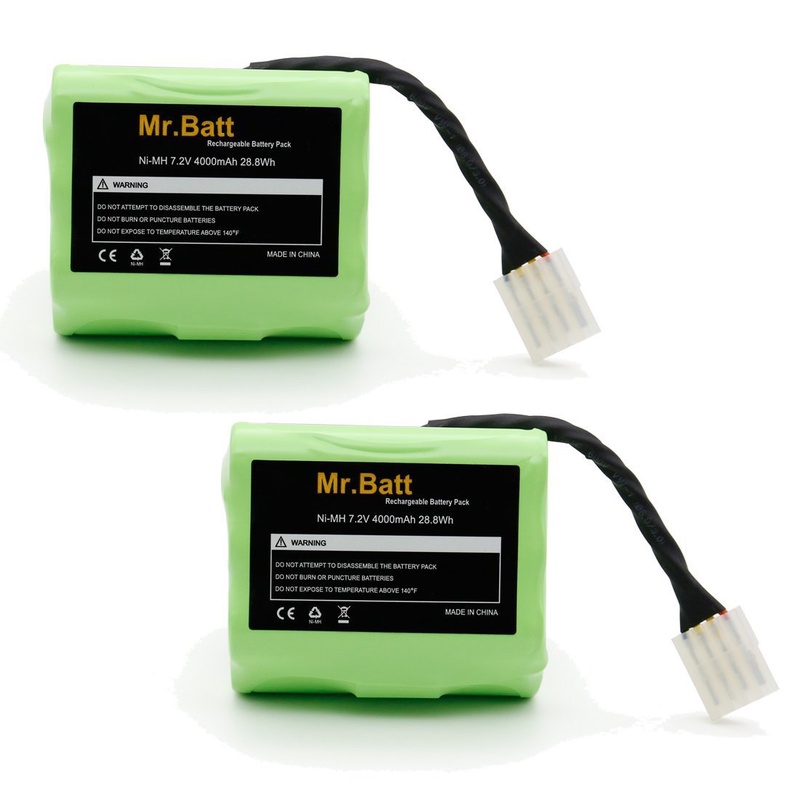 Mr.Batt 4000mAh Replacement Battery for Neato XV Series Robotics, 2-Pack