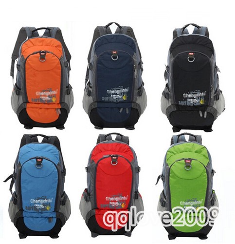 Waterproof Nylon Backpack Shoulder Hiking Travel Mountaineering Bag Rucksack New