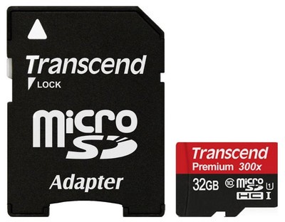 TRANSCEND MICRO SDHC 45MB 32GB UHS-I U1 CLASS 10 300X PREMIUM 32G 32 G GB SD NEW