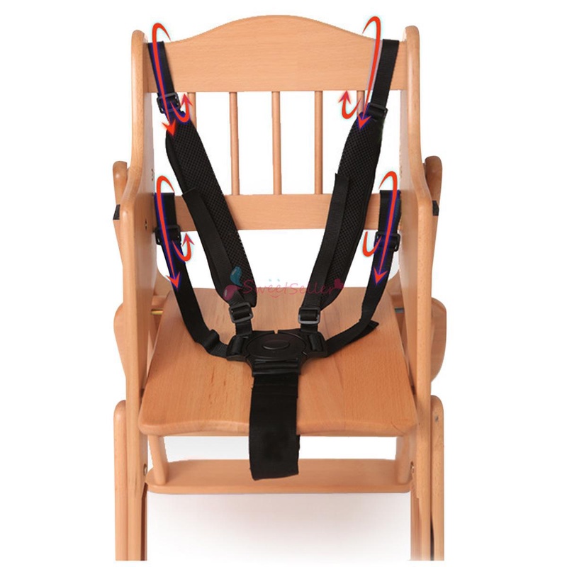 Baby 5 Point Harness Safe Seat Belts For Stroller High Chair Pram Buggy Strap