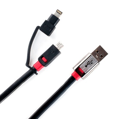 Monster Mobile Connect2 Micro USB &  Lightning to USB Cable -1M 3.28FT